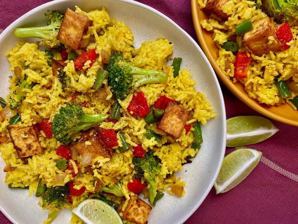 Coconut Curried Rice with Tofu