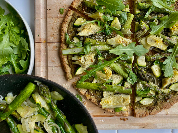 4. Green Pesto Grain-Free Pizza