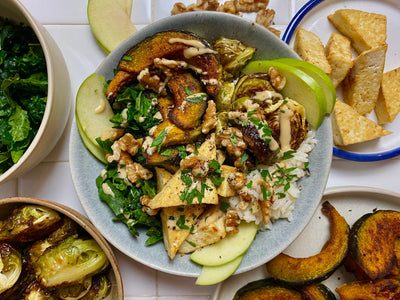 2. Harvest Bowl with Maple Miso Sauce
