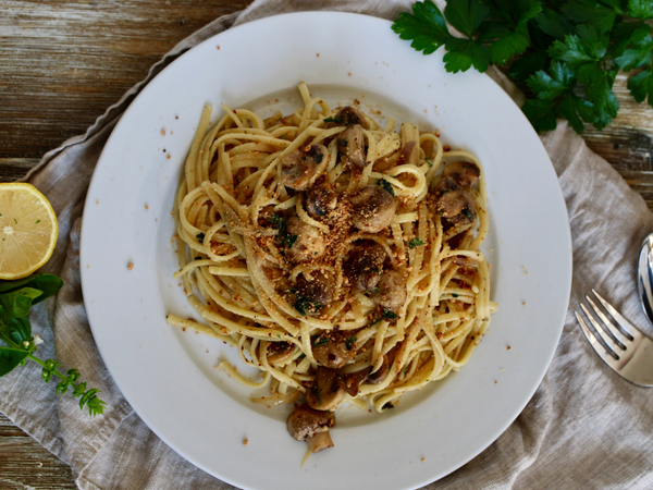 1. Mushroom Herb Linguine