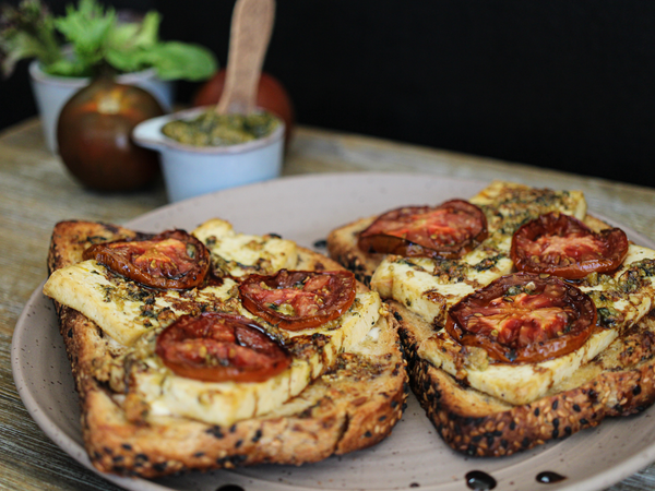 1. Tofu Caprese Sandwich