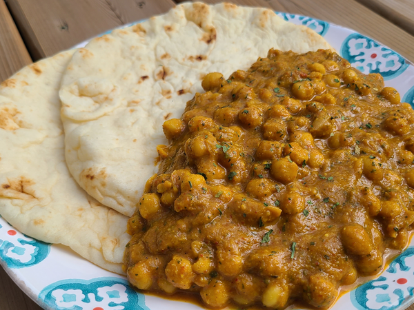 1. Chana Masala with Naan