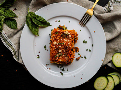 1. Red Pepper and Sausage Lasagna