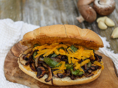 4. Mushroom Philly Cheesesteak
