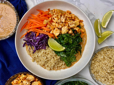 5. Chili Lime Tofu Satay Salad