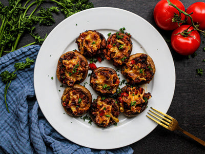 2. Sausage & Pepper Stuffed Mushrooms
