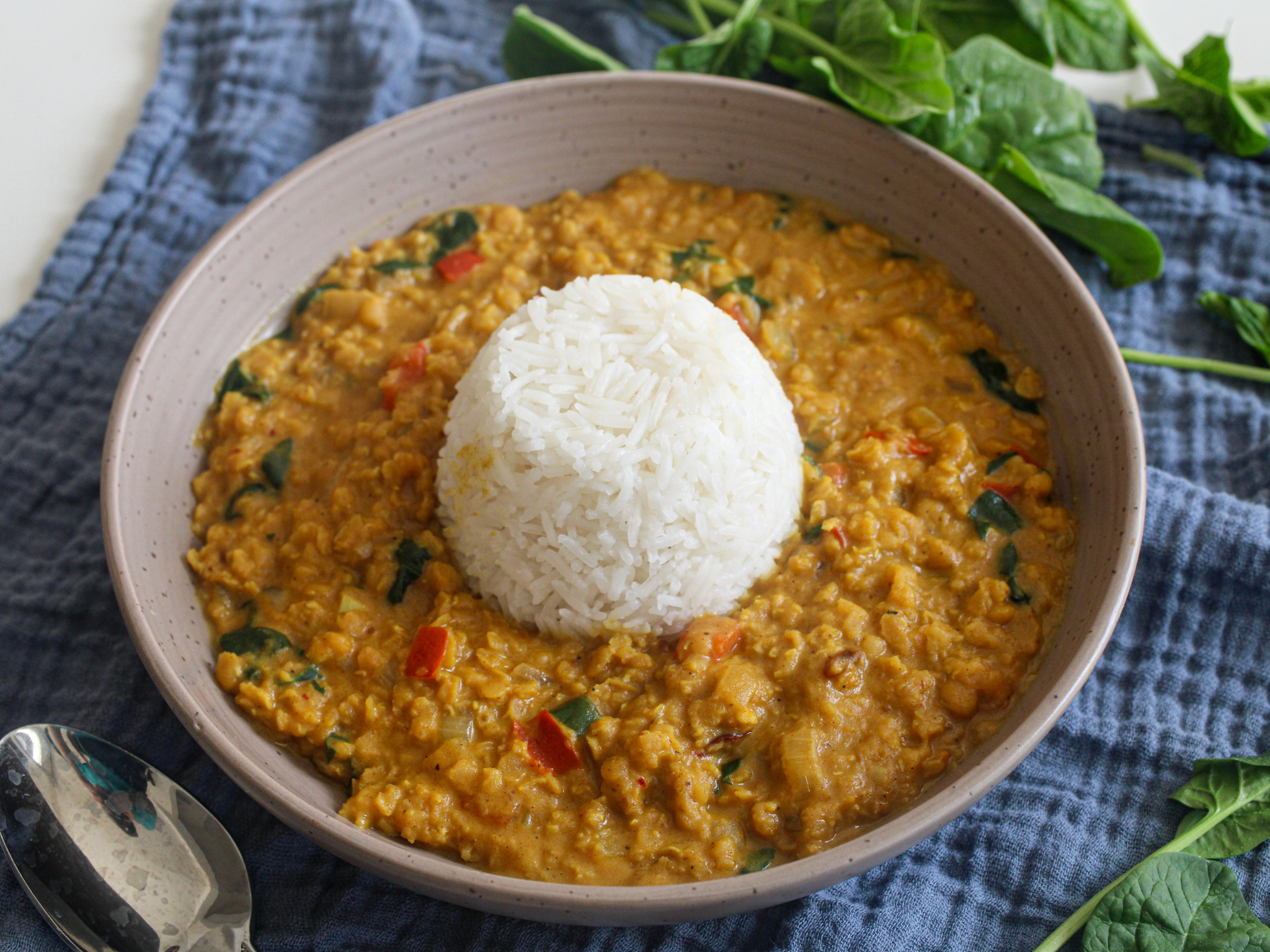 1. Coconut Curry Dal Over Basmati Rice – Crisper