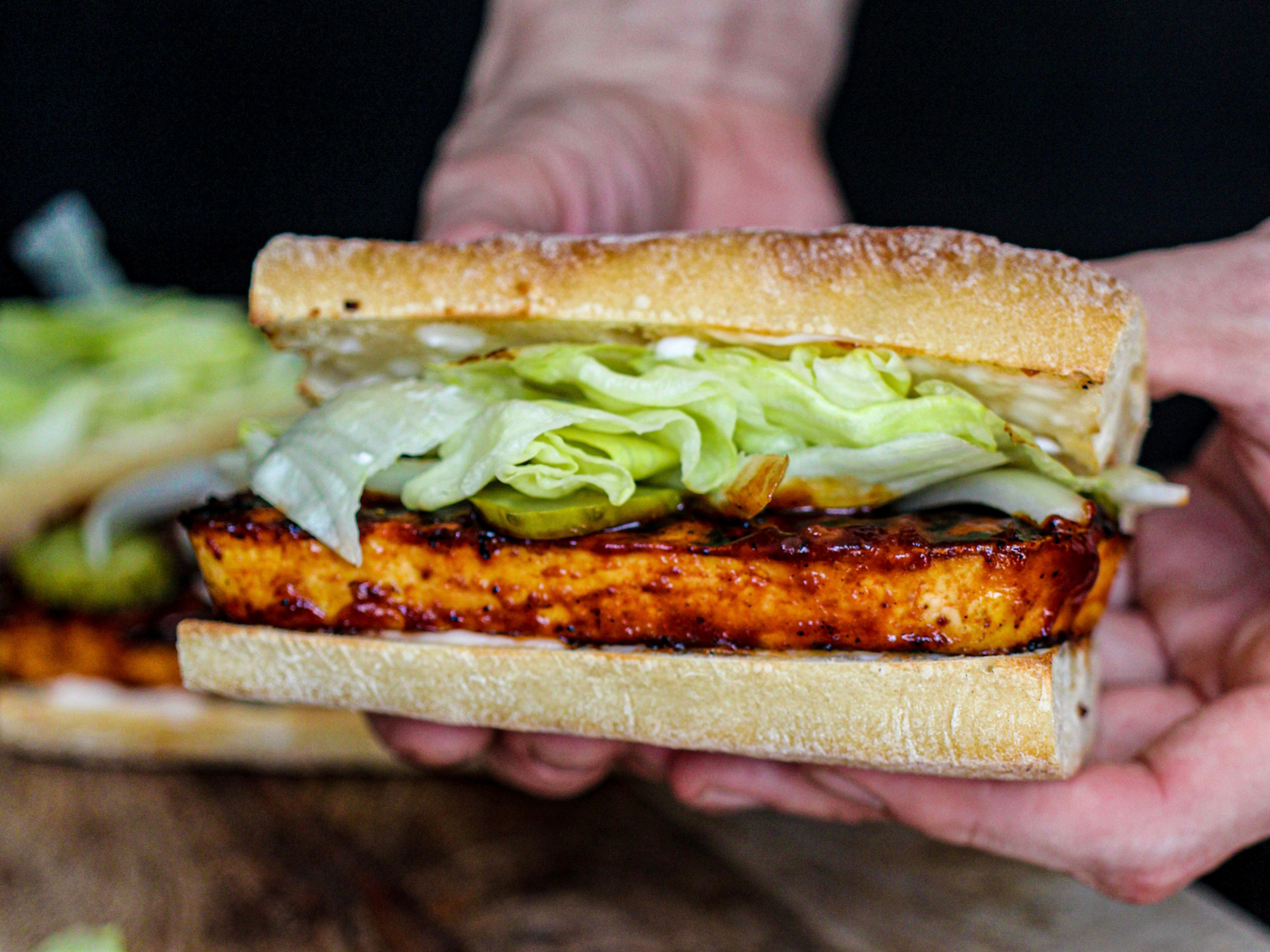 2. BBQ Tofu Sandwich